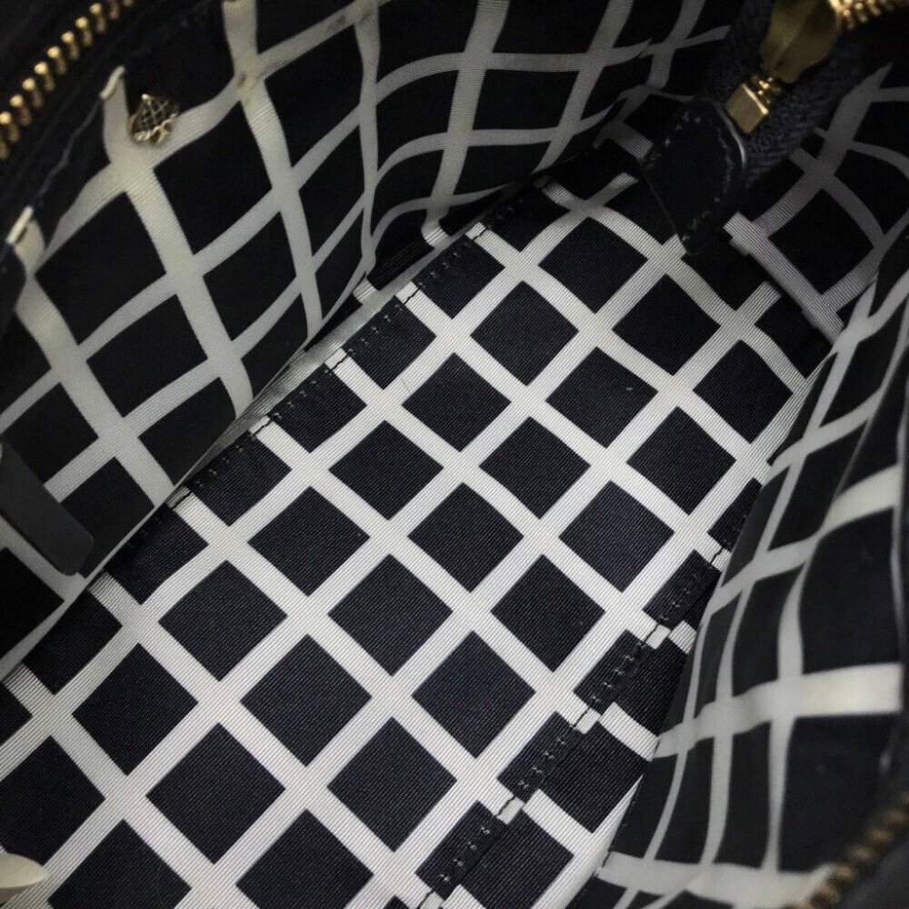 KATE SPADE Poplar Street Tote Bag Gray Beige/Black - Picture 11 of 12